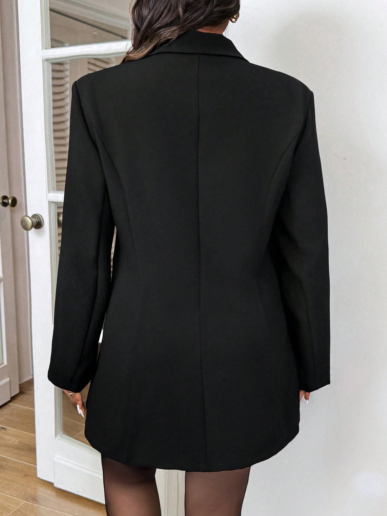 SHEIN CZARNA MARYNARKA GUZIKI S06__46