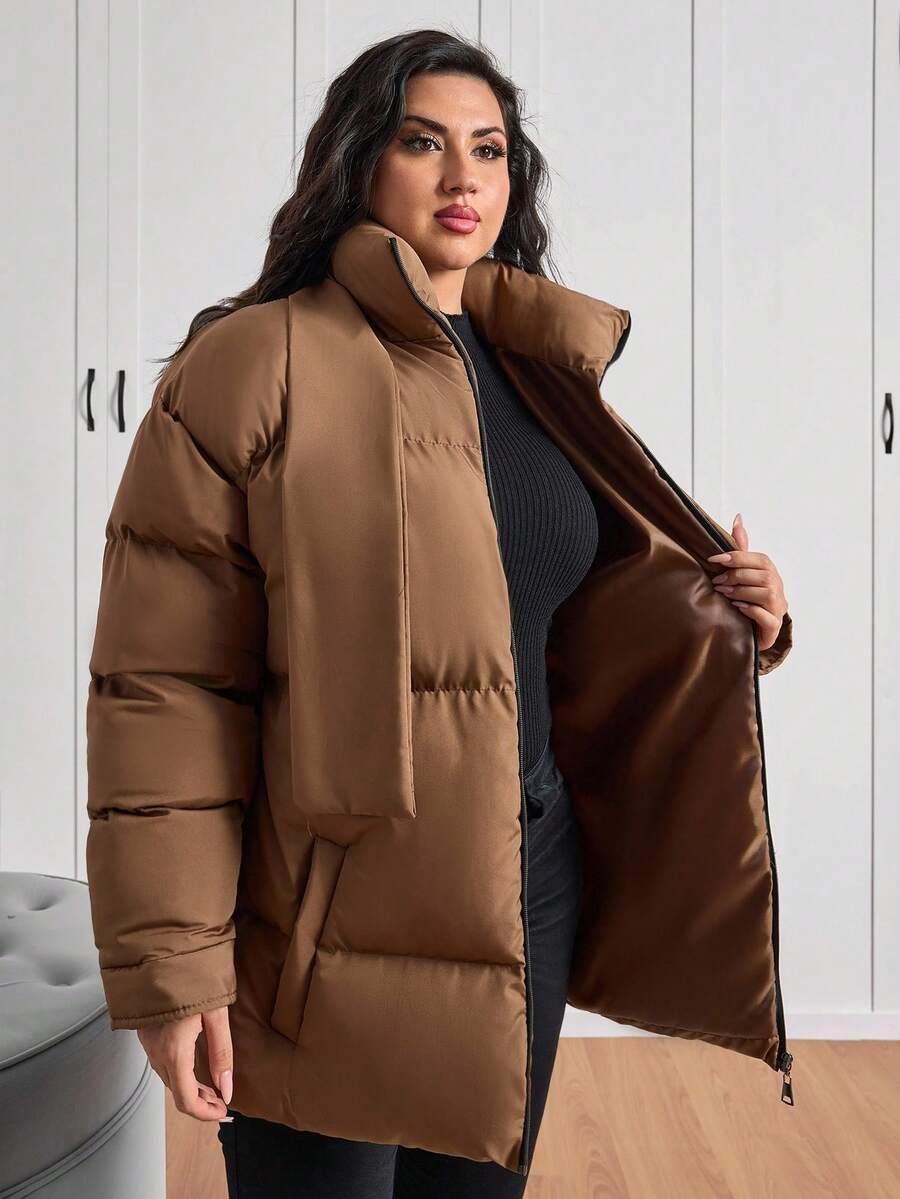 SHEIN BRĄZOWA KURTKA ZAMEK W01__50