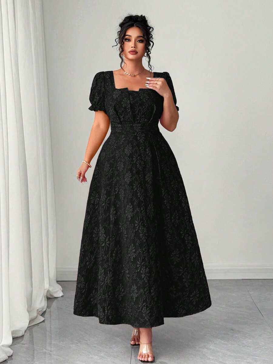 SHEIN CZARNA MAXI SUKIENKA S06__46