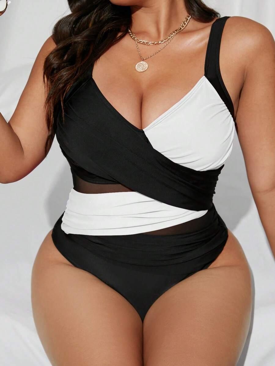 SHEIN JEDNOCZĘŚCIOWY STRÓJ KĄPIELOWY S09__50