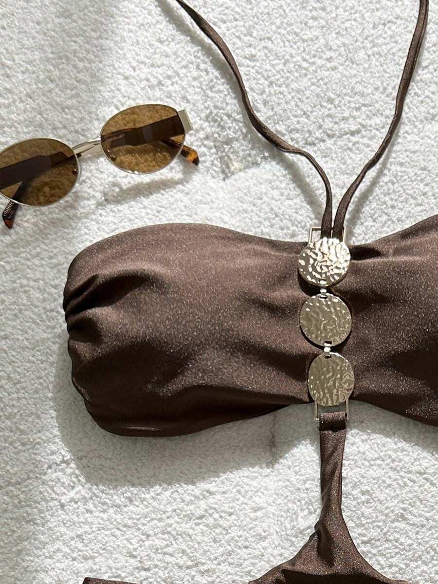 SHEIN JEDNOCZĘŚCIOWY STRÓJ KĄPIELOWY S09__M