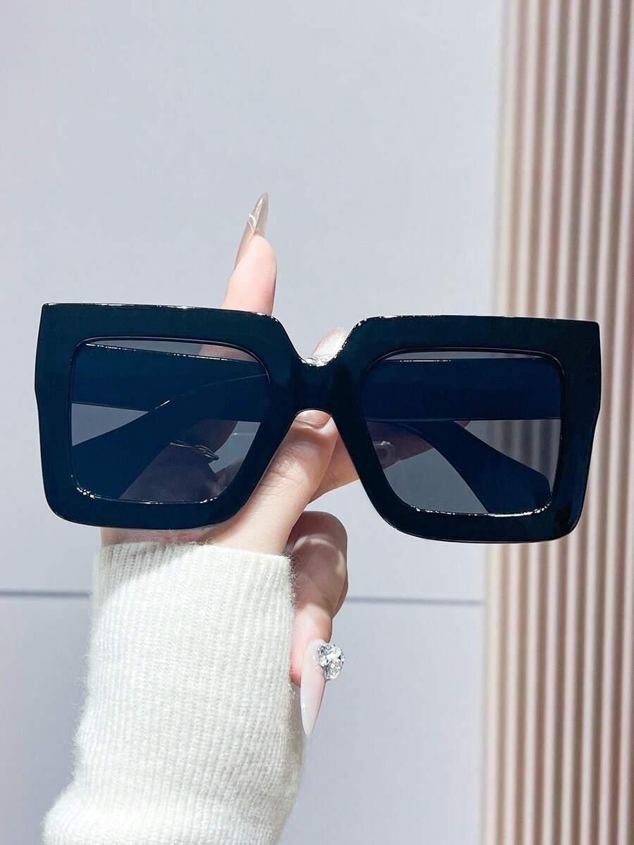 SHEIN CZARNE OKULARY PRZECIWSŁONECZNE S07