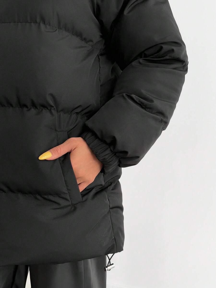 SHEIN CZARNA KURTKA Z KAPTUREM W01__XL