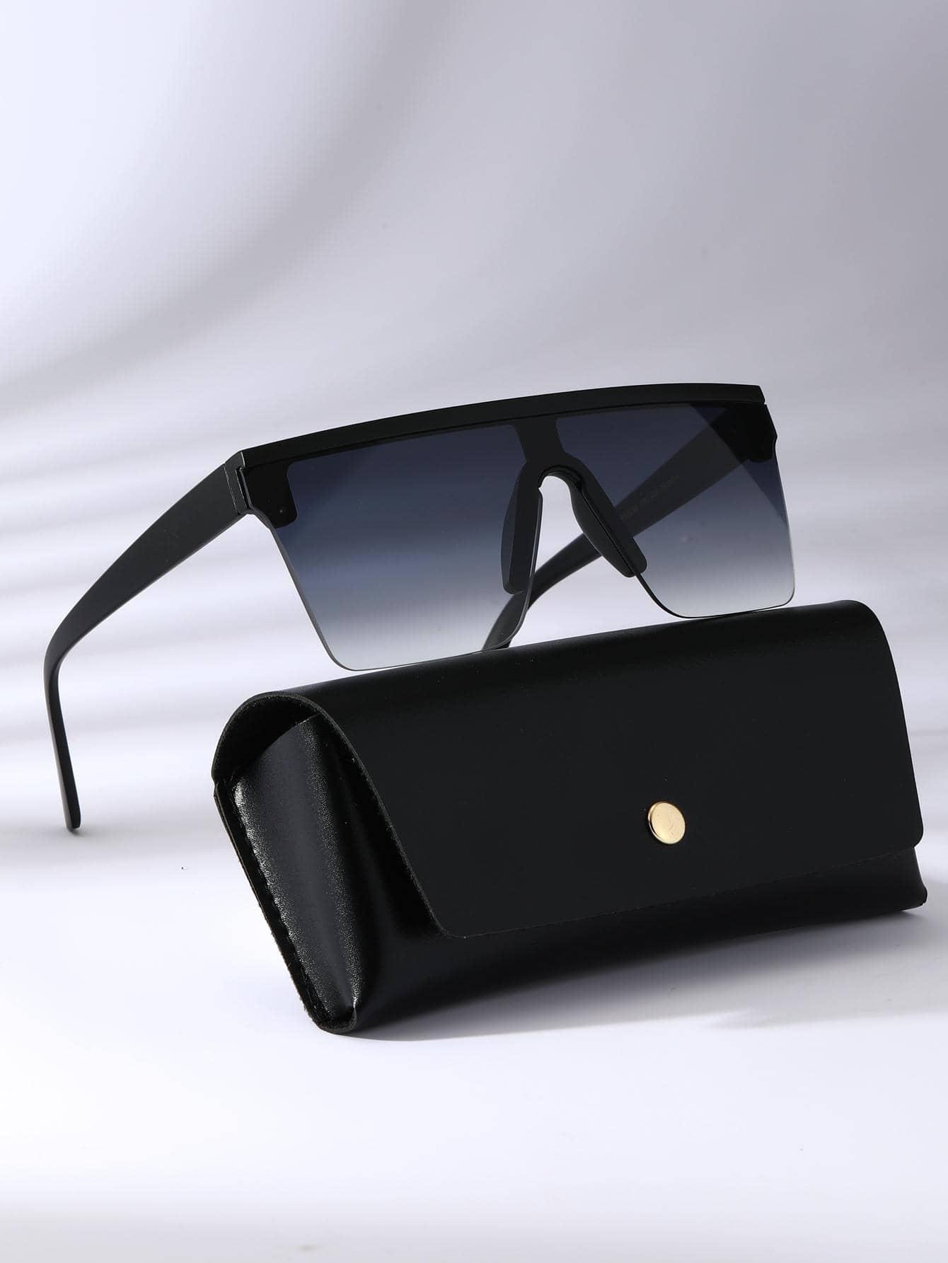 SHEIN CZARNE OKULARY PRZECIWSŁONECZNE S07