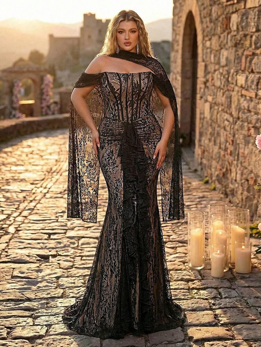 SHEIN KORONKOWA MAXI SUKIENKA FALBANA S09__48