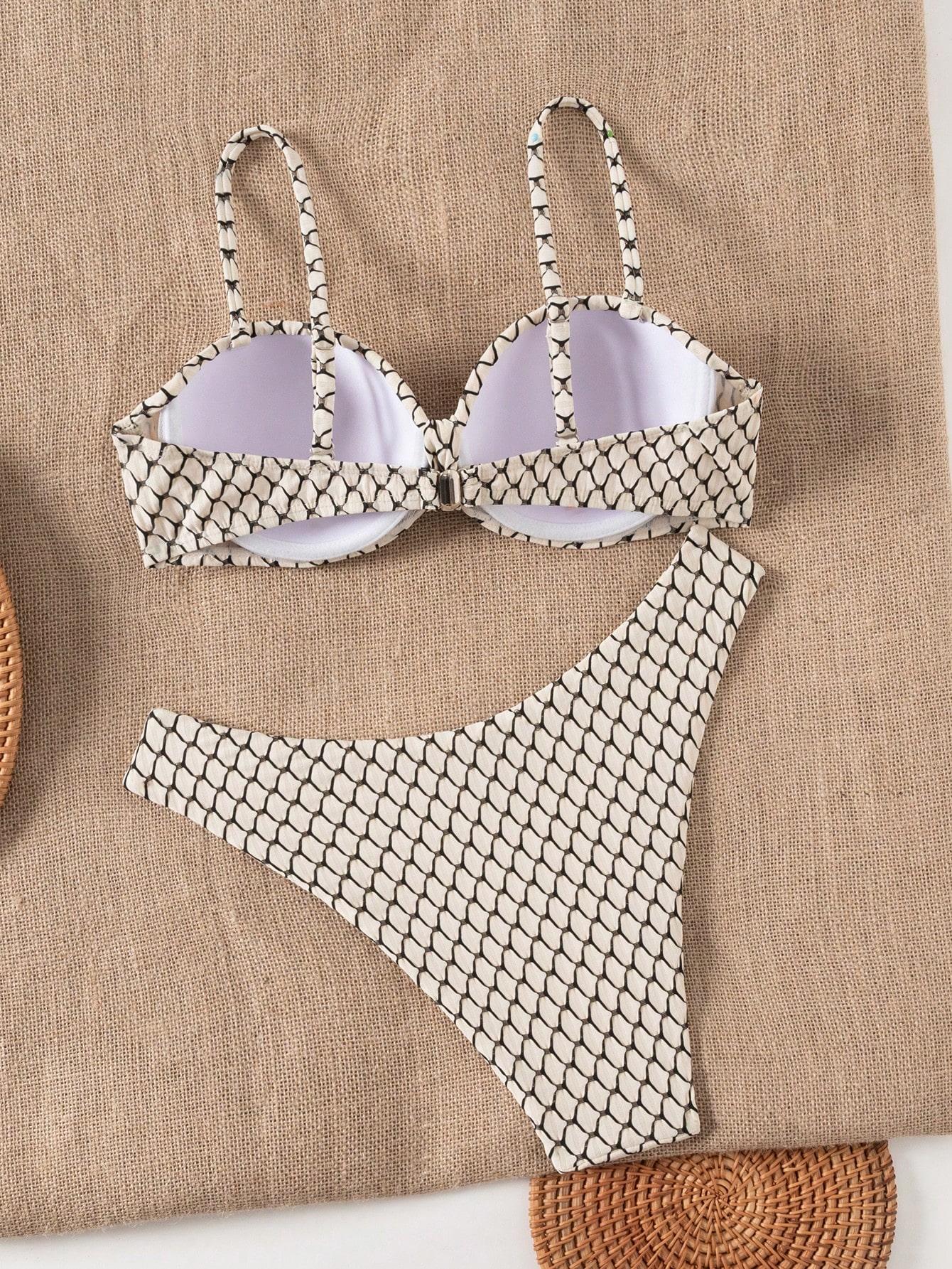 SHEIN DWUCZĘŚCIOWY STRÓJ KĄPIELOWY S09__XL