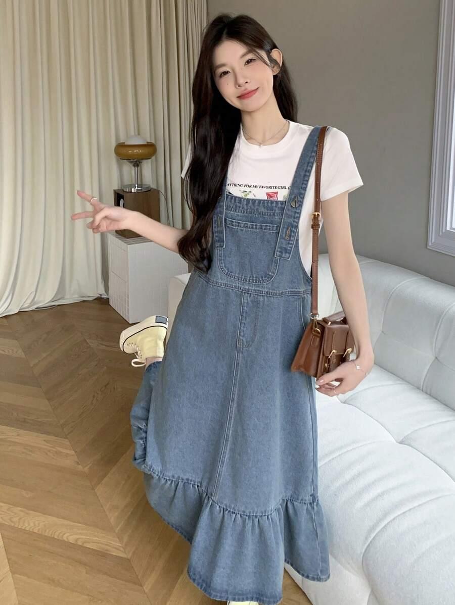 DAZY NIEBIESKA SUKIENKA JEANS S06__M
