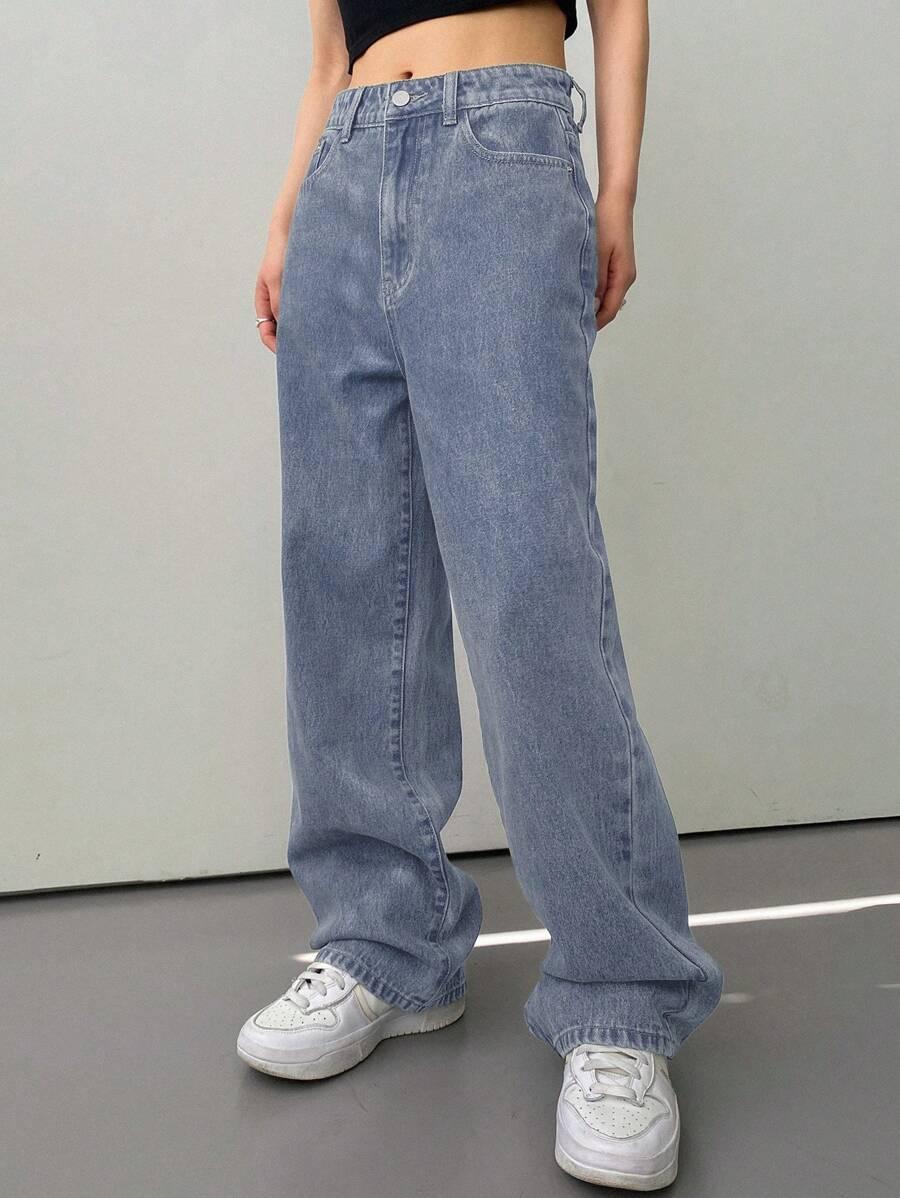 SHEIN NIEBIESKIE SPODNIE JEANS S06__L