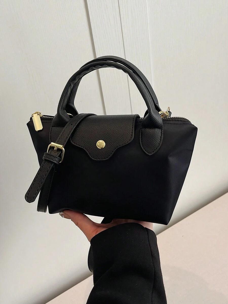 SHEIN CZARNA TOREBKA NA RAMIĘ S07__17X14 CM