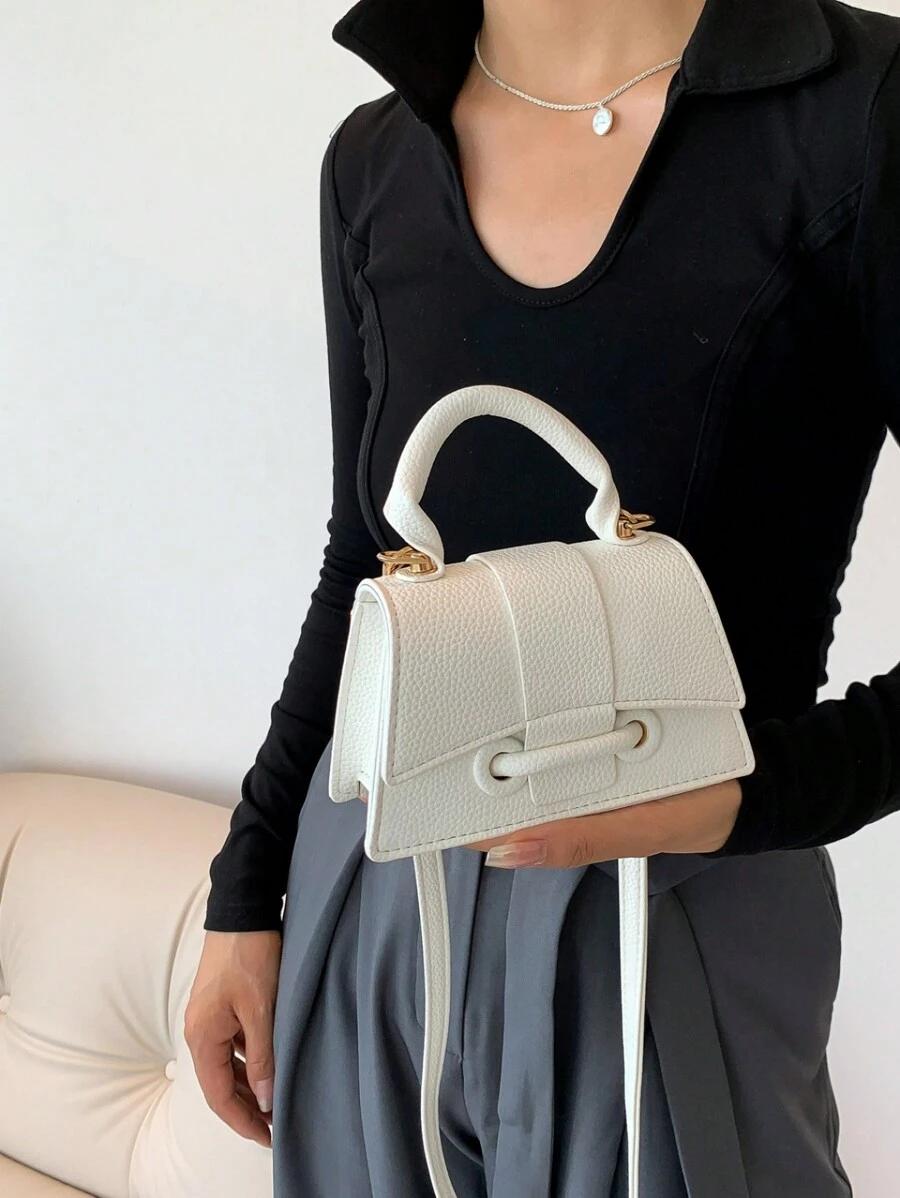 SHEIN BIAŁA MINI TOREBKA 10X16CM
