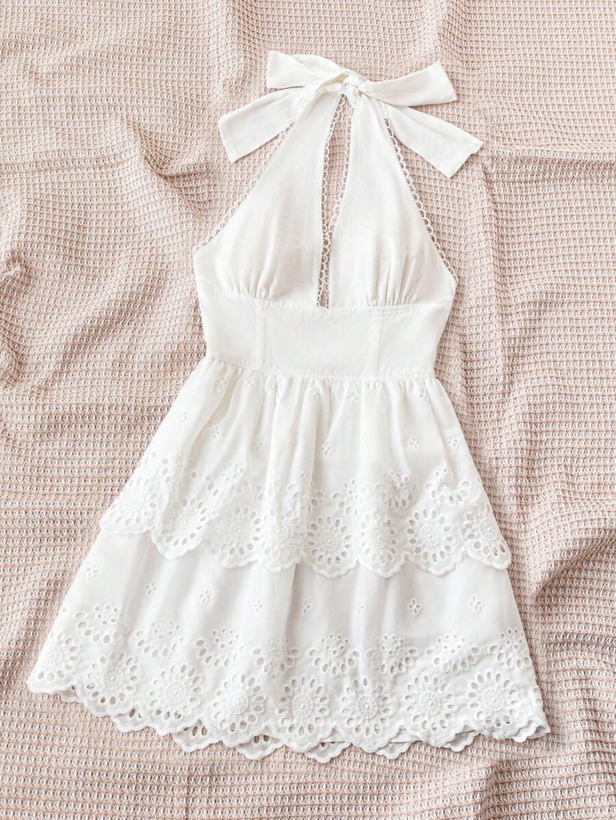 SHEIN BIAŁA MINI SUKIENKA S06__S