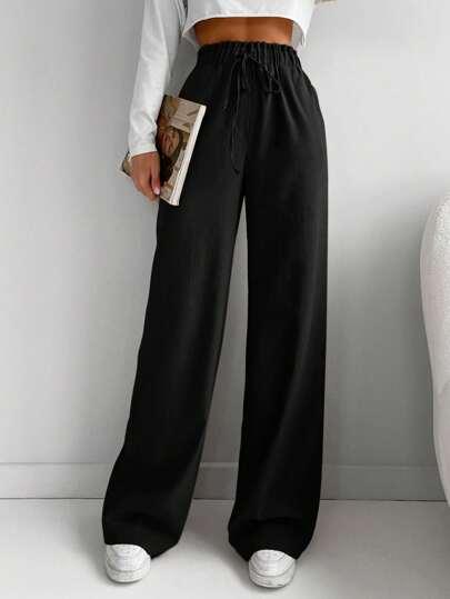 SHEIN CZARNE SPODENKI WYSOKI STAN S06__S