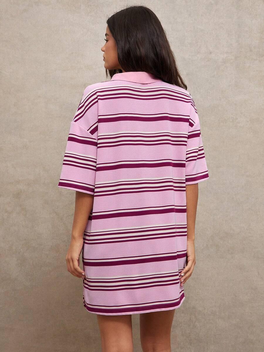 SHEIN KOSZULKA POLO PASKI S06__M