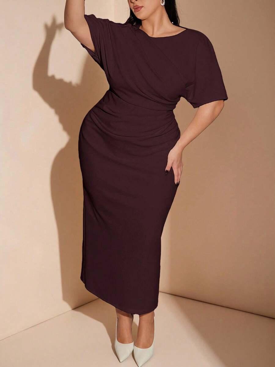 SHEIN BORDOWA MAXI SUKIENKA S06__46
