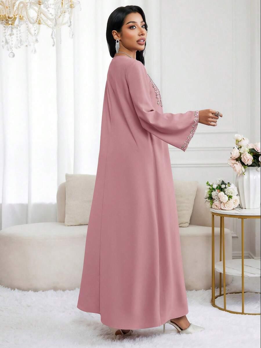 SHEIN RÓŻOWA MAXI SUKIENKA S06__M