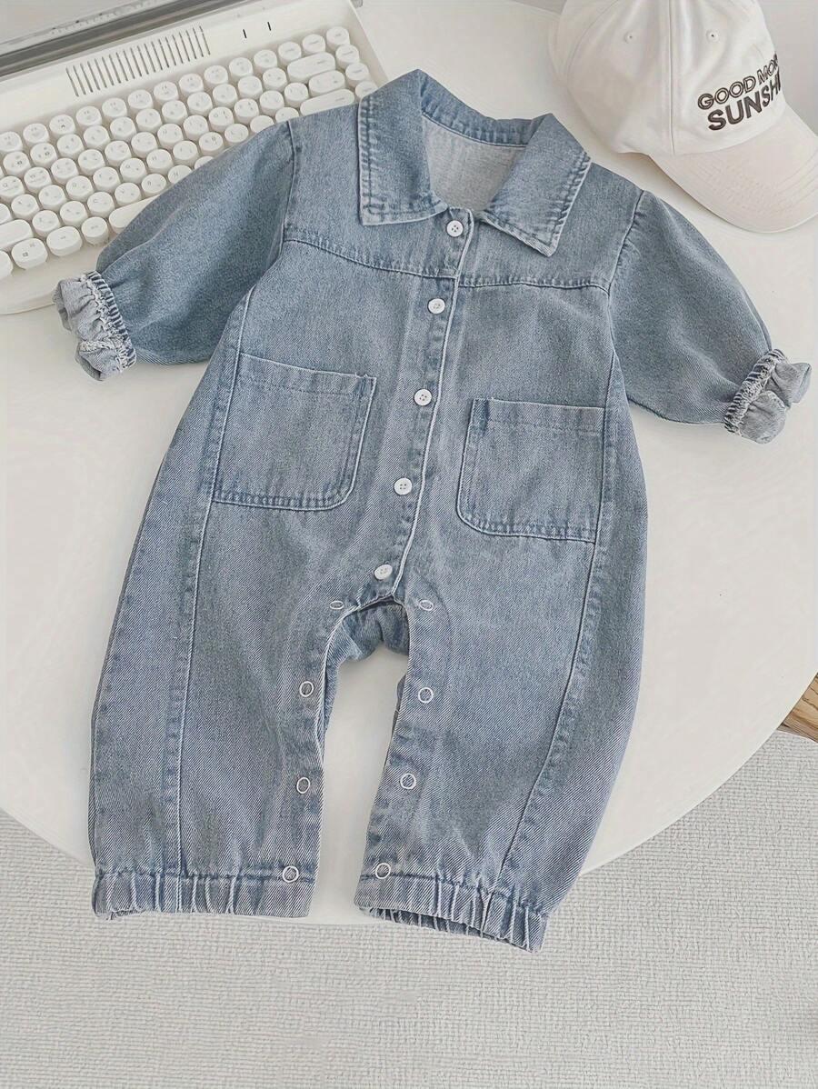 SHEIN NIEBIESKI KOMBINEZON JEANS S06__90
