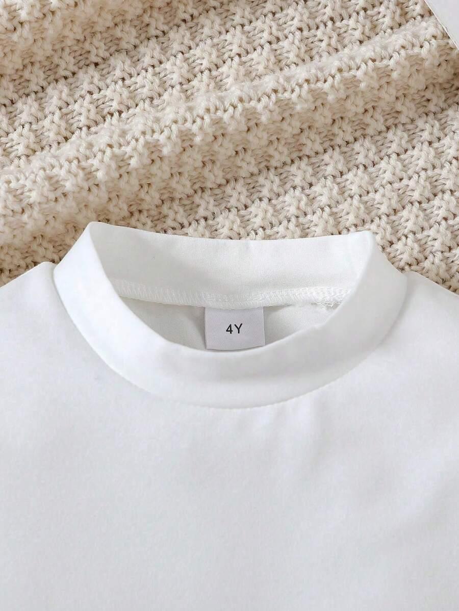 SHEIN BIAŁA BLUZKA DŁUGI RĘKAW S06__110-116