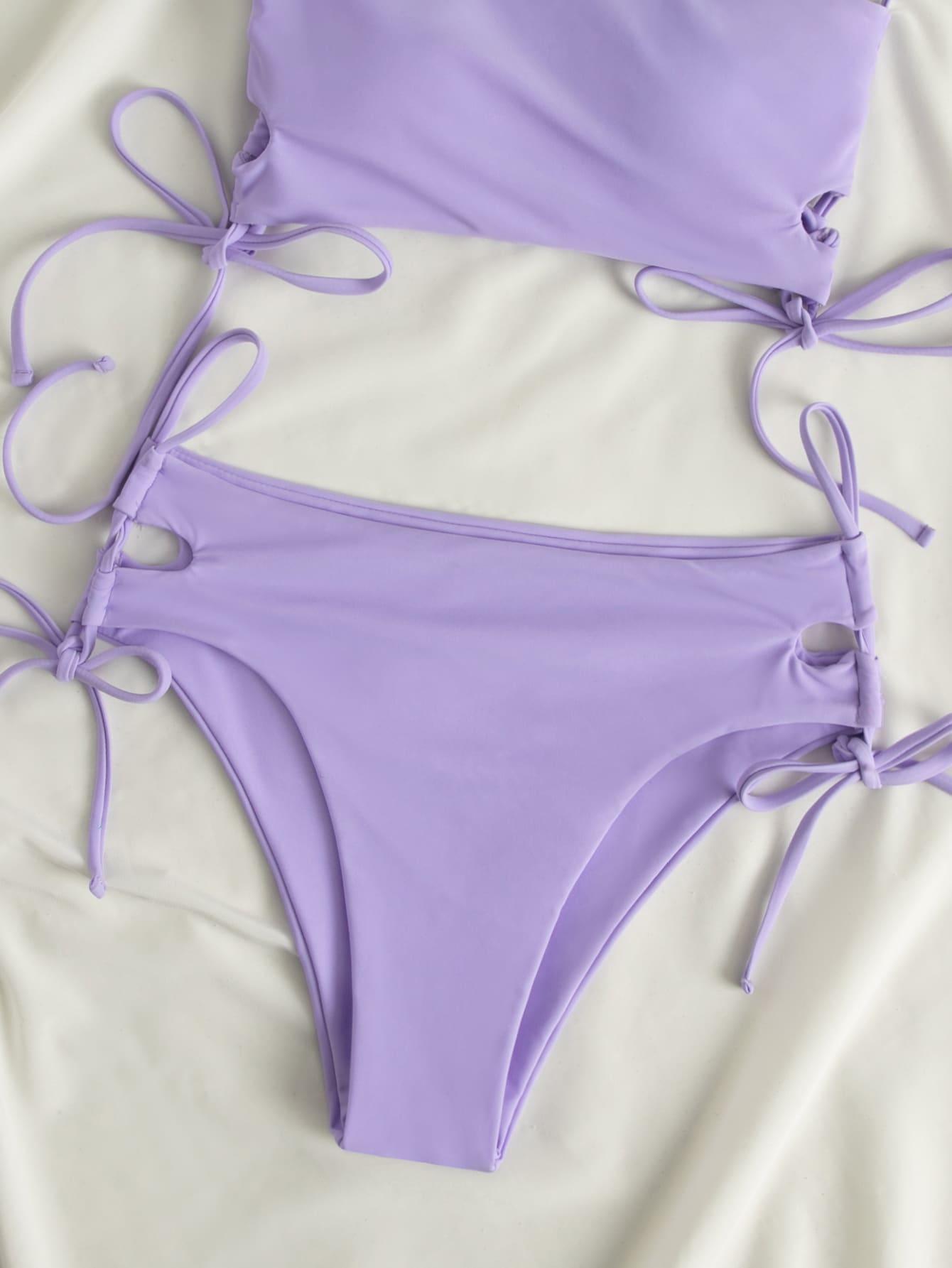 SHEIN DWUCZĘŚCIOWY STRÓJ KĄPIELOWY S09__L