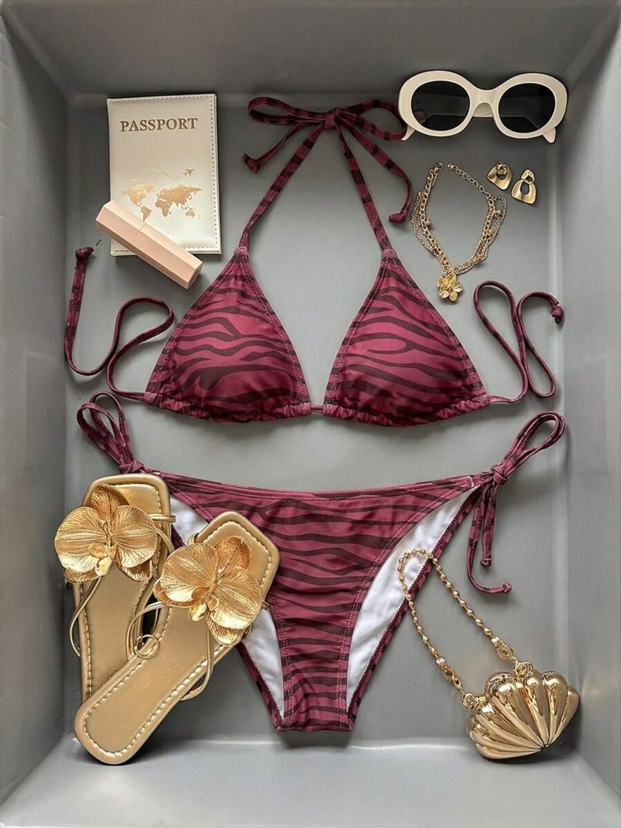 SHEIN DWUCZĘŚCIOWY STRÓJ KĄPIELOWY S09__XXS