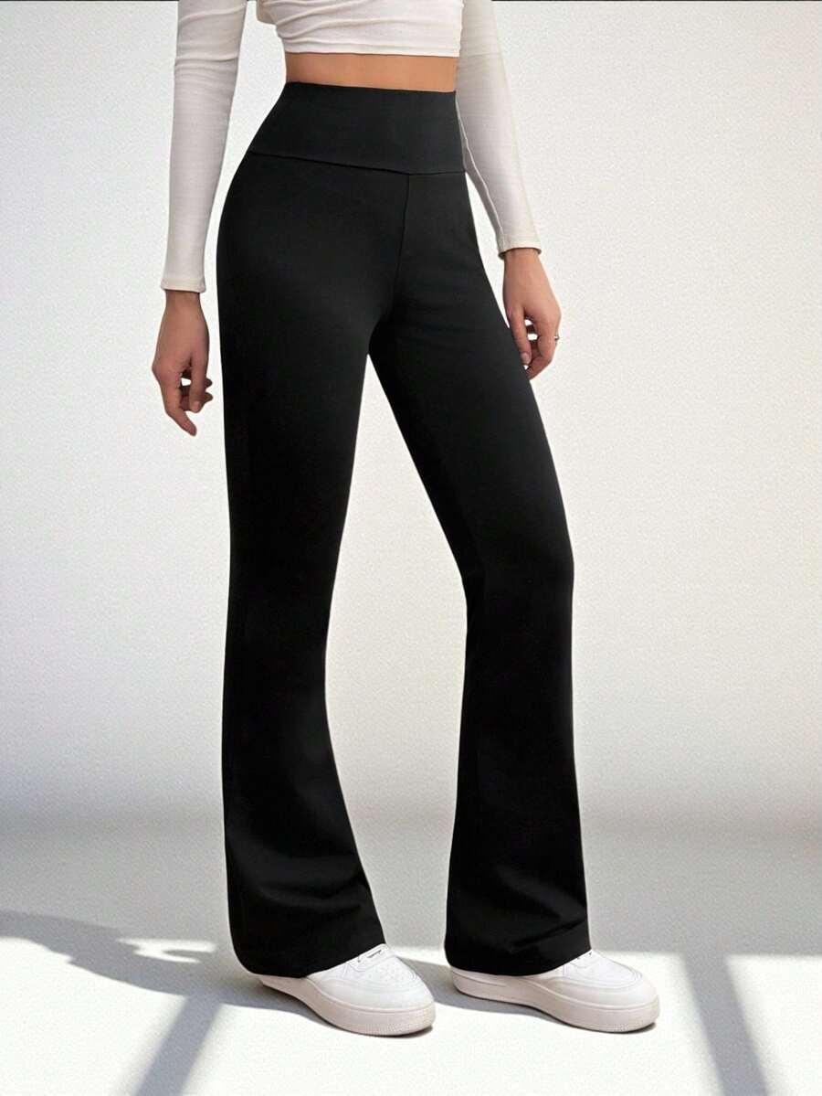 SHEIN CZARNE LEGGINSY WYSOKI STAN S06__L