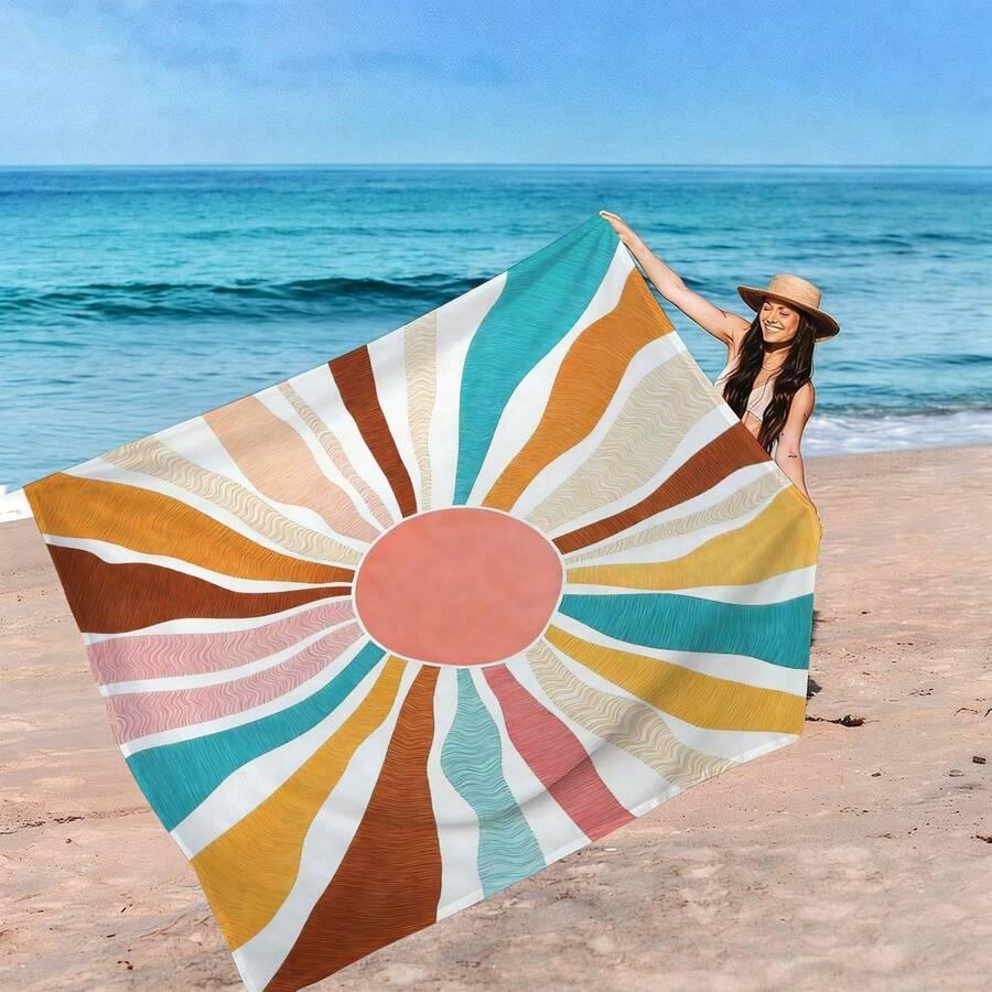 SHEIN KOC PLAŻOWY PRINT S07__200X180