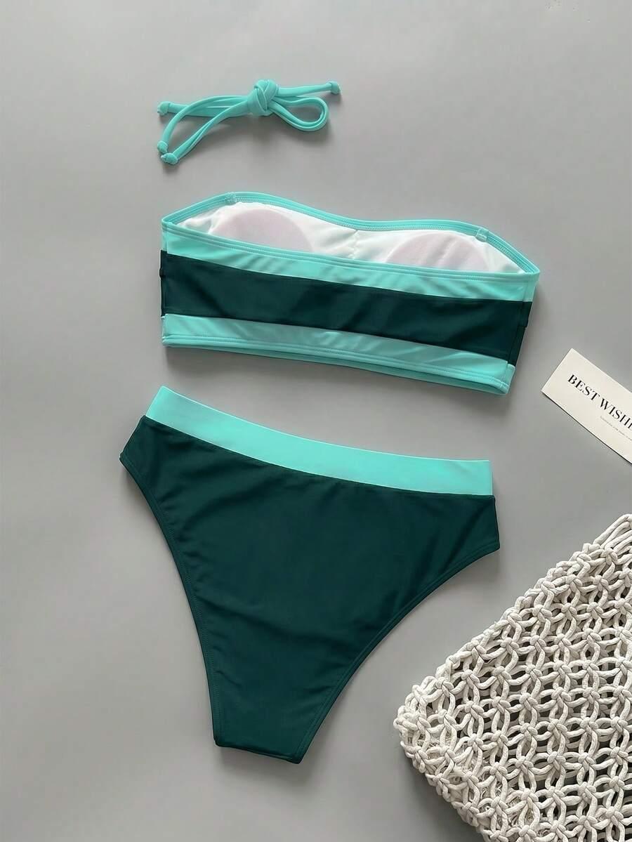 SHEIN DWUCZĘŚCIOWY STRÓJ KĄPIELOWY S09__XL