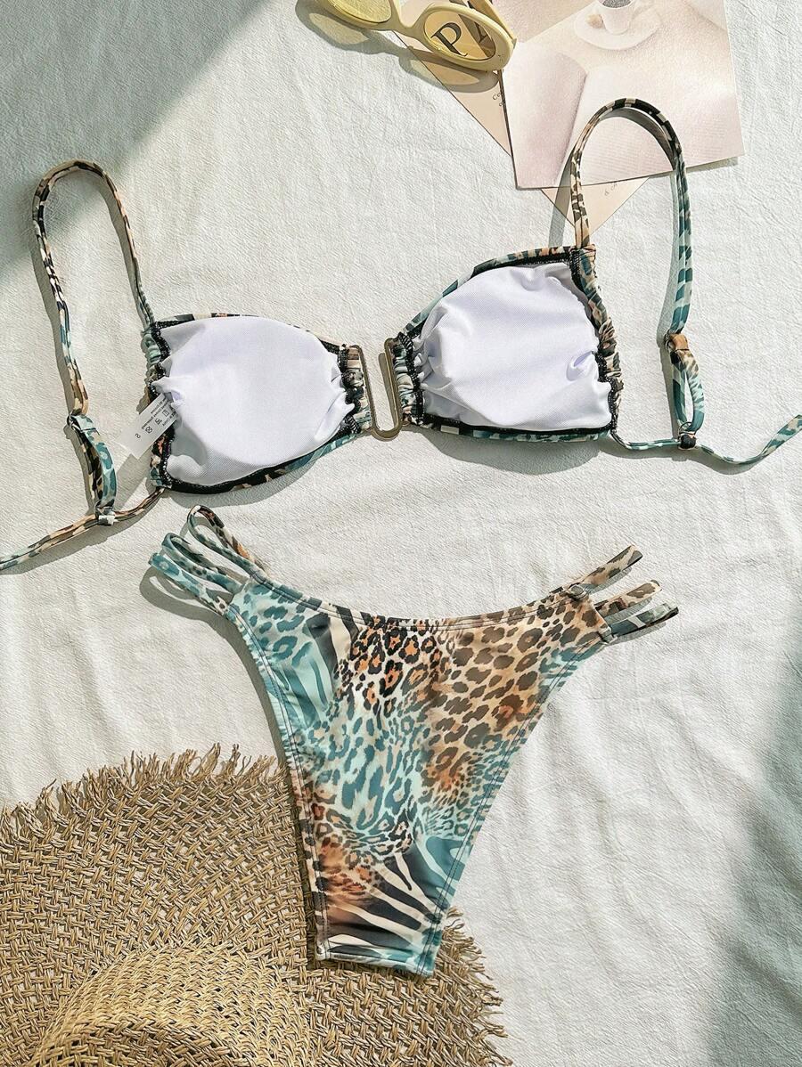 SHEIN DWUCZĘŚCIOWY KOSTIUM KĄPIELOWY S09__S