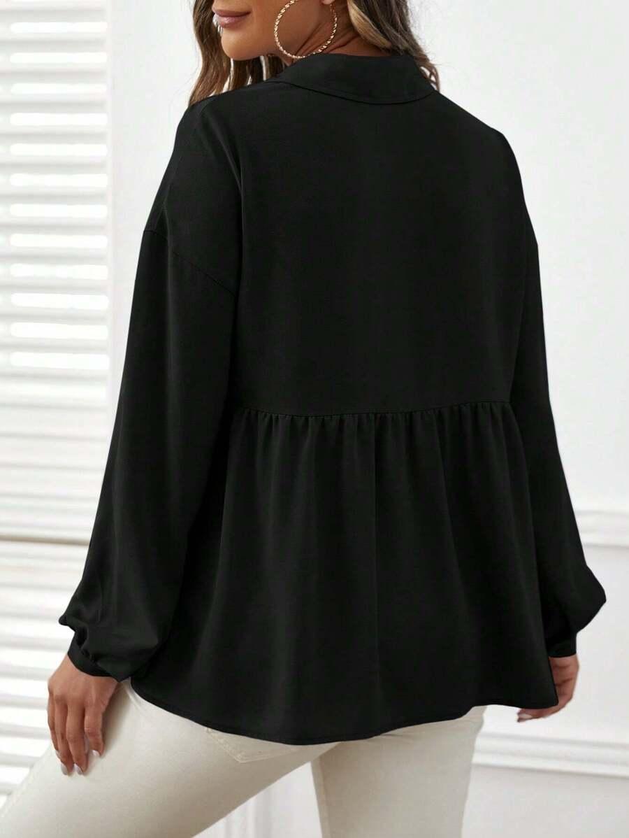 SHEIN CZARNA KOSZULA GUZIKI S06__M