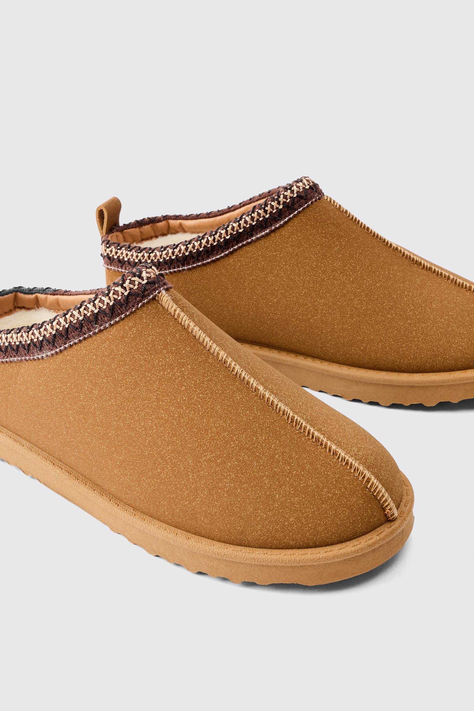 BOOHOO BRĄZOWE WSUWANE KAPCIE W01__40