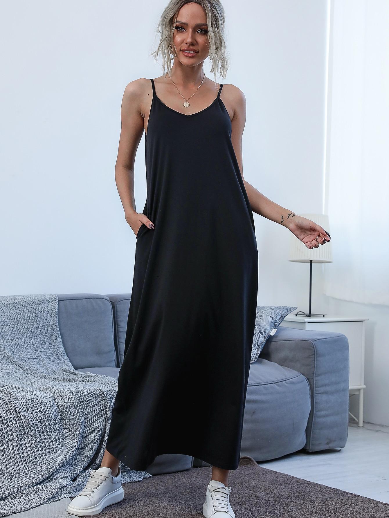 SHEIN MAXI SUKIENKA RAMIĄCZKA S06__M