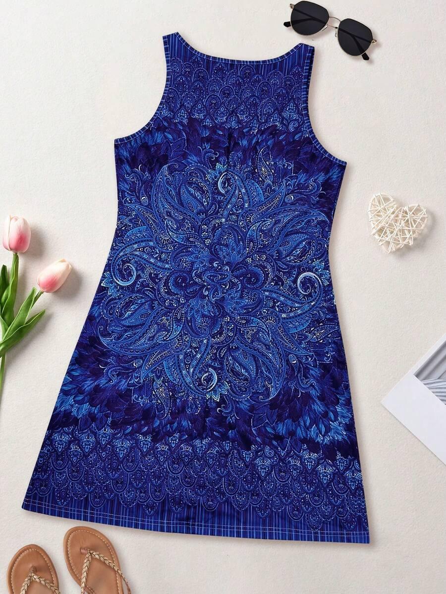SHEIN SUKIENKA PRZED KOLANO WZÓR S06__XL