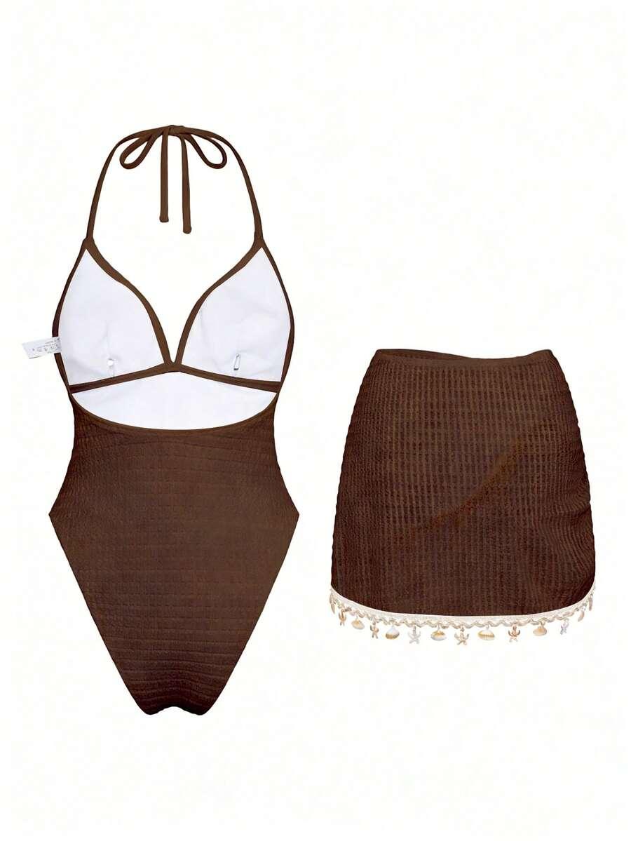 SWIM OASIS JEDNOCZĘŚCIOWY STRÓJ KĄPIELOWY SPÓDNICA KOMPLET S09__M