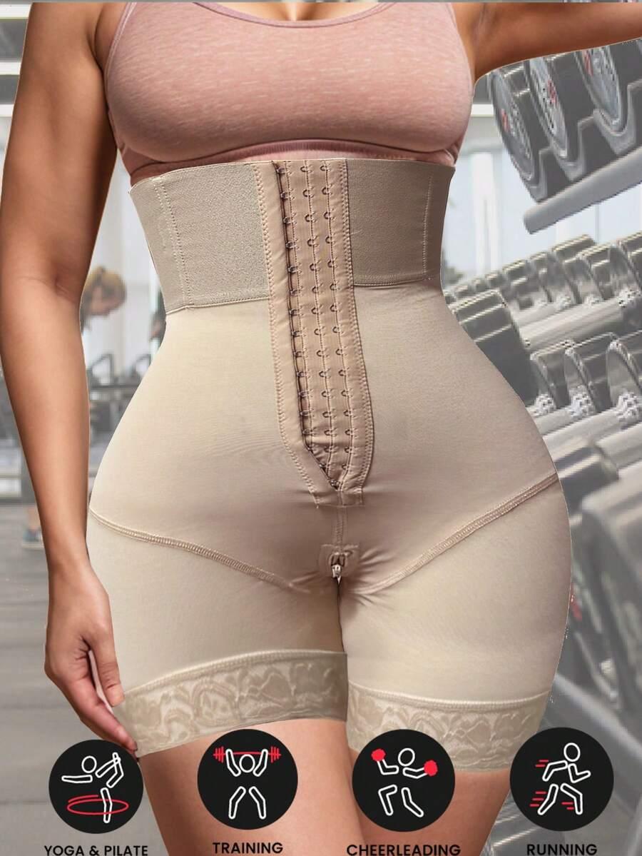 SHEIN BEŻOWE SPODENKI MODELUJĄCE S06__XXL