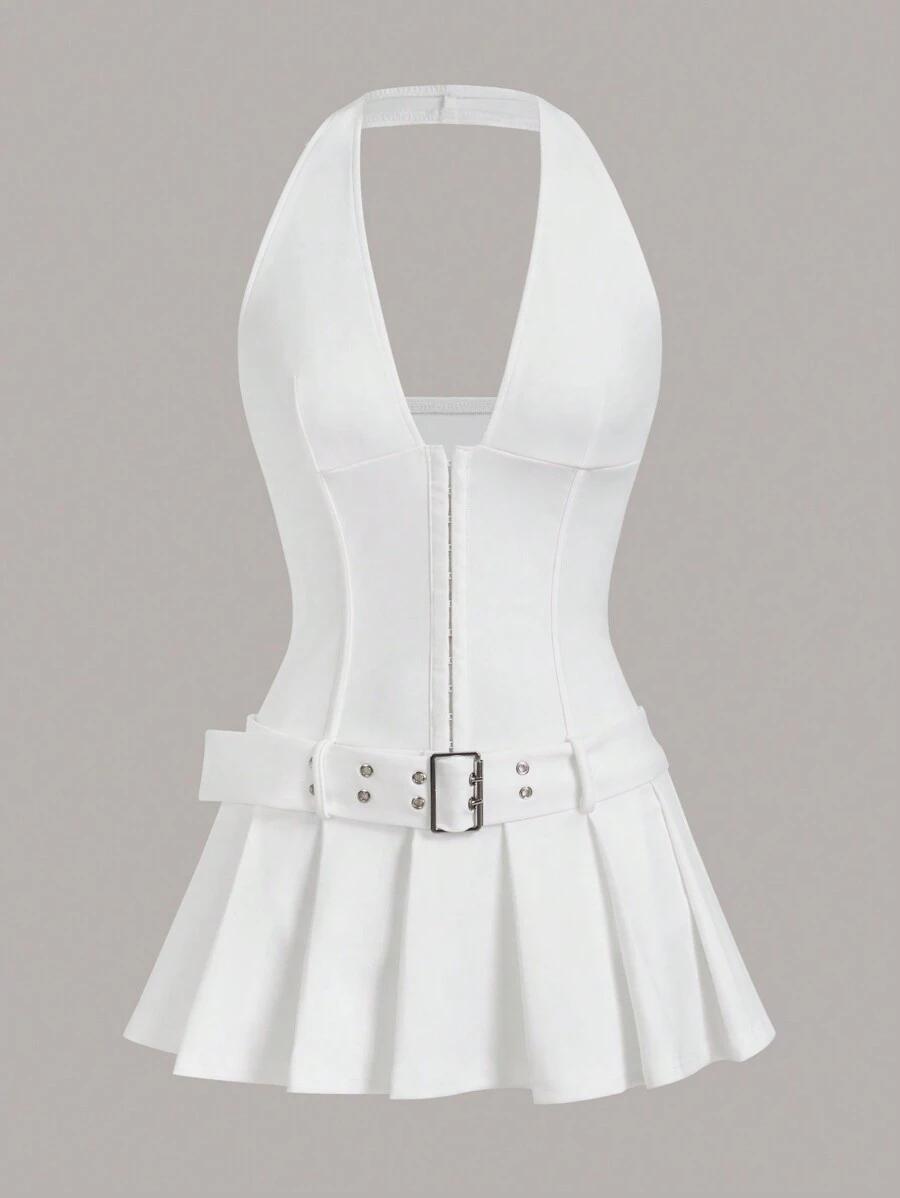 SHEIN MINI BIAŁA SUKIENKA S06__S