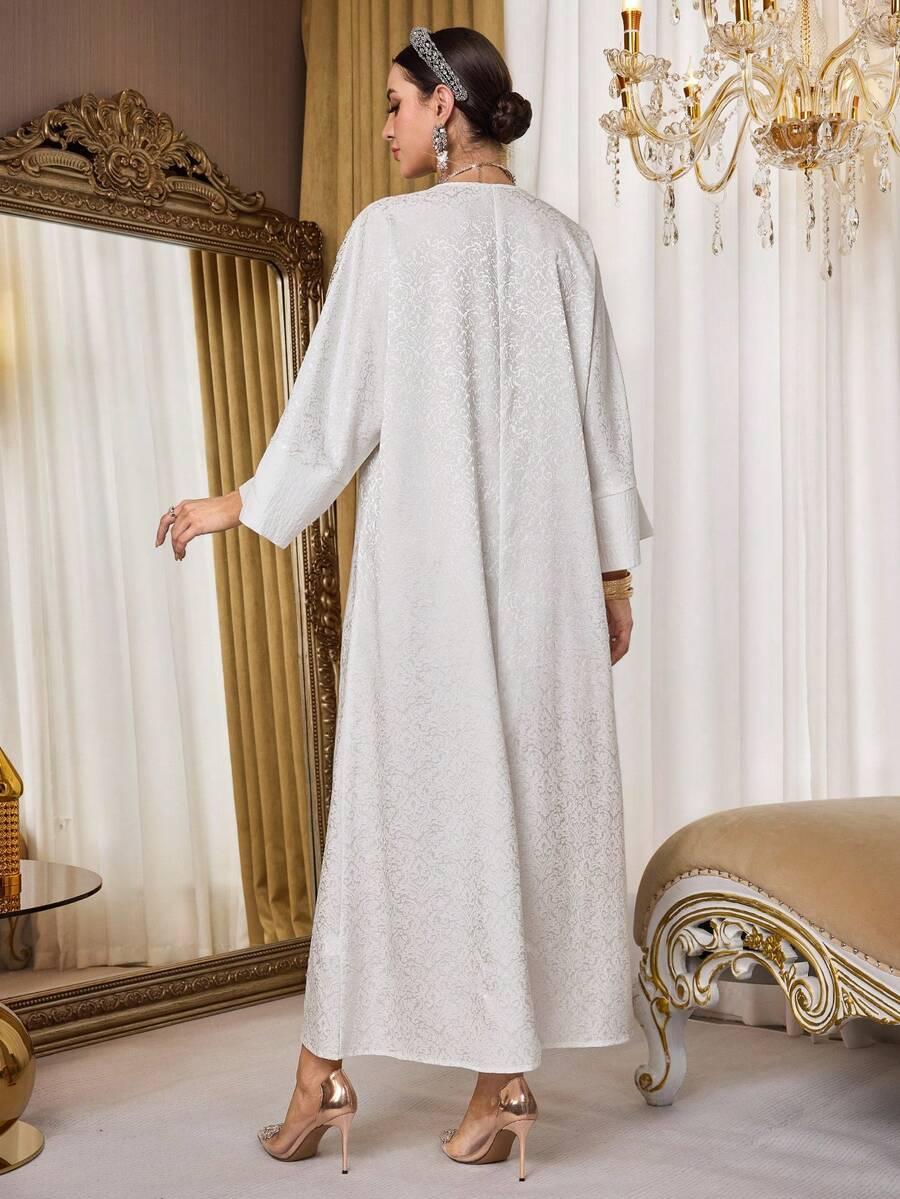 AL NAJMA BIAŁA MAXI SUKIENKA S06__M