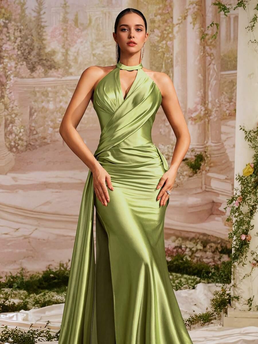 VIPGIRL ZIELONA MAXI SUKIENKA S06__S