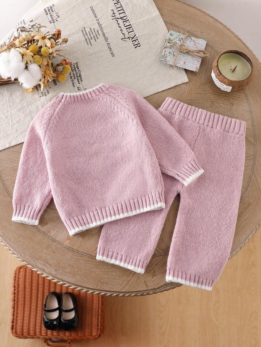 SHEIN RÓŻOWY KOMPLET SPODNIE BLUZA S06__80-86