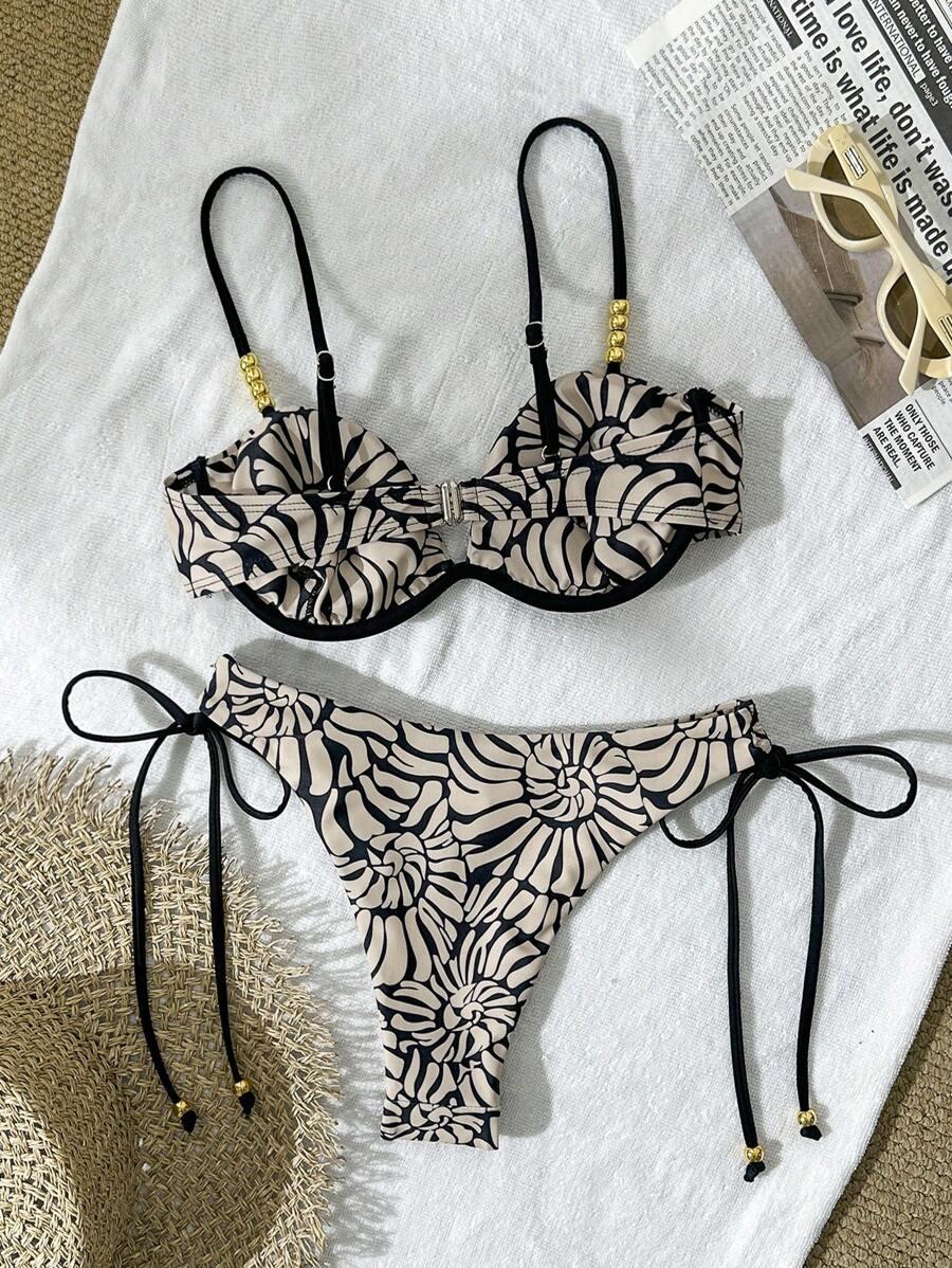 SHEIN DWUCZĘŚCIOWY STRÓJ KĄPIELOWY S09__M