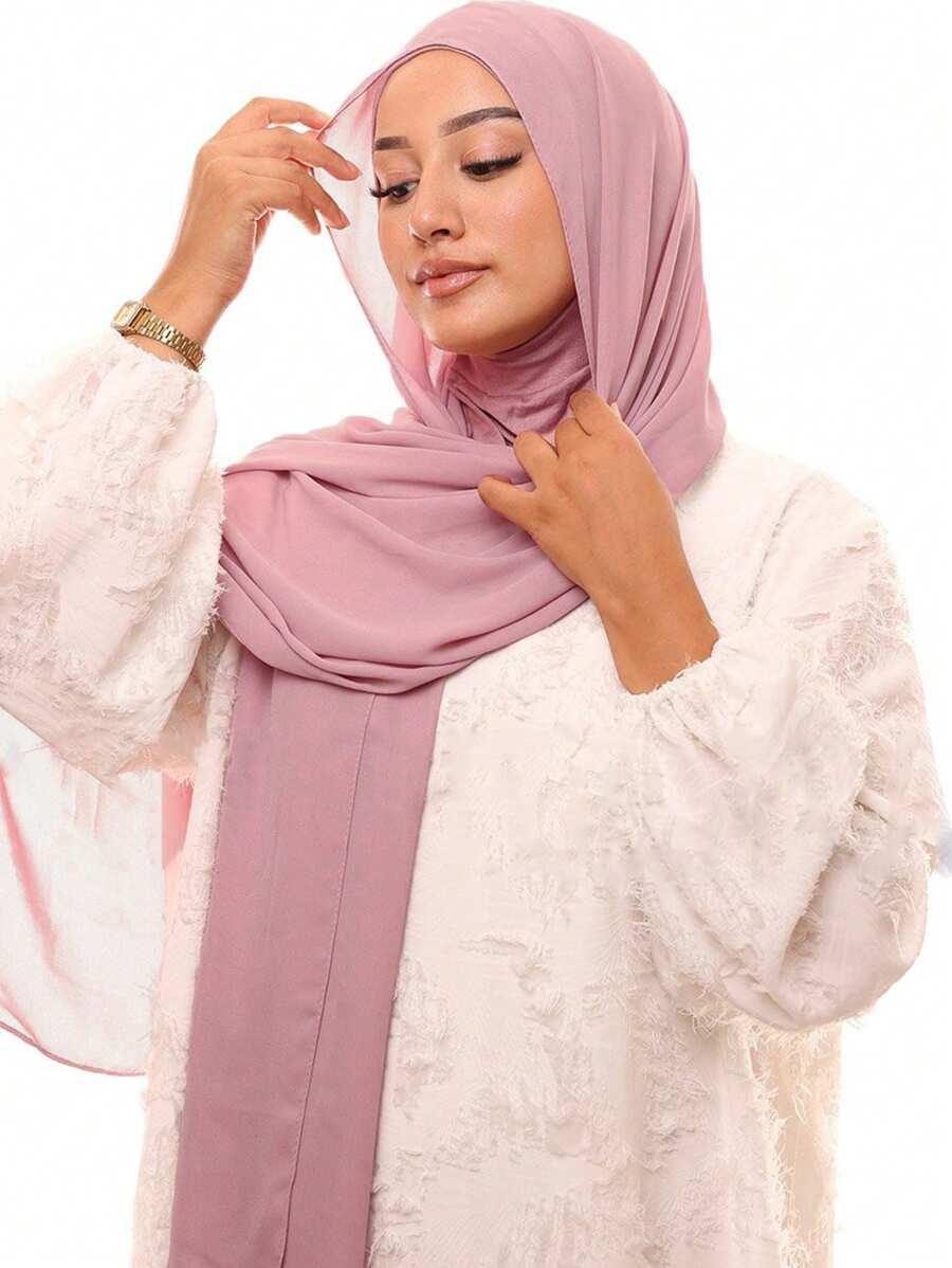 SHEIN RÓŻOWA CHUSTA NA GŁOWĘ S07