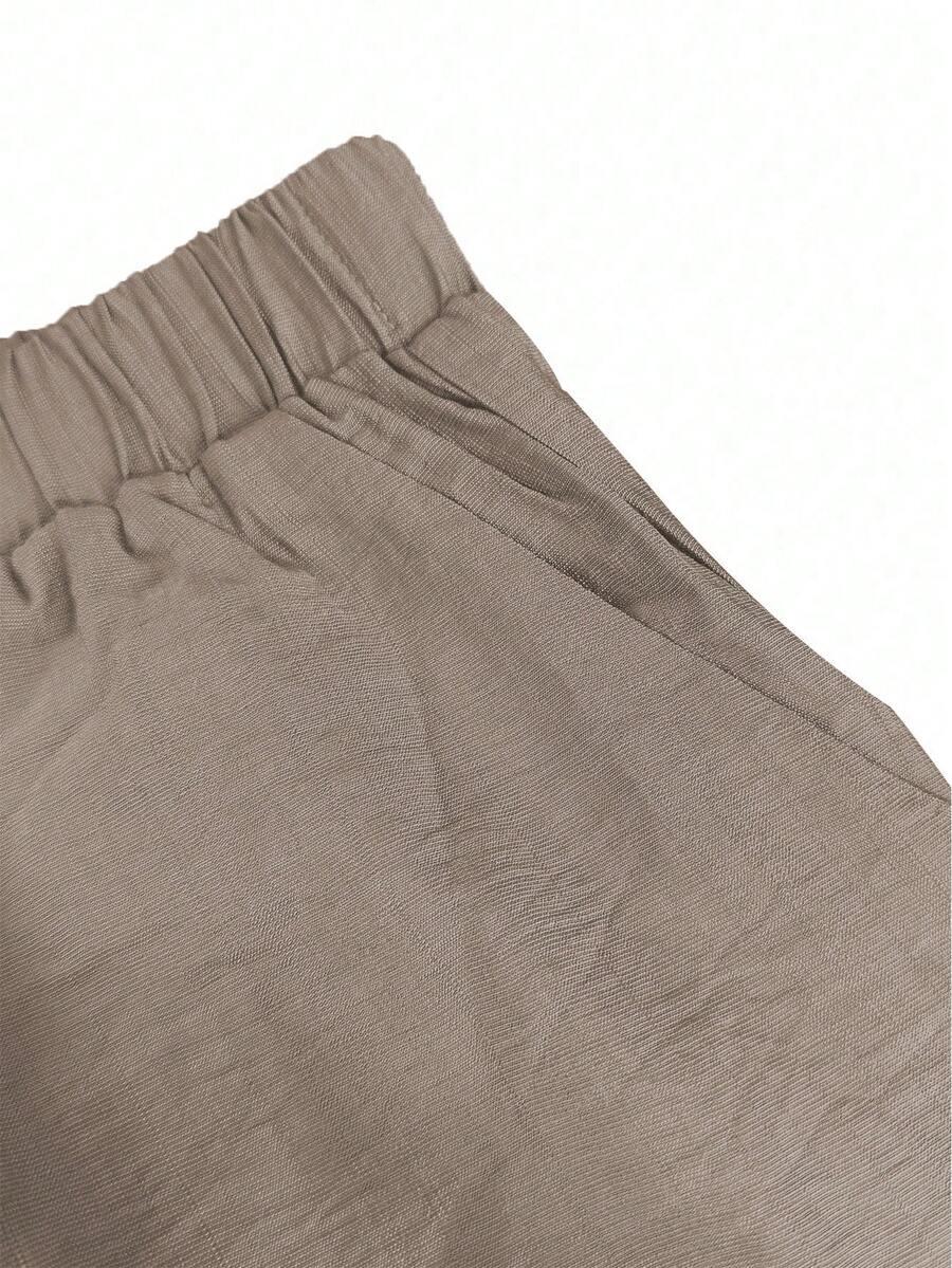 SHEIN BRĄZOWA KOSZULA CASUAL S06__L