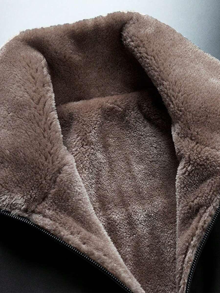 SHEIN CZARNA OCIEPLANA KURTKA ZAMEK W01__5XL