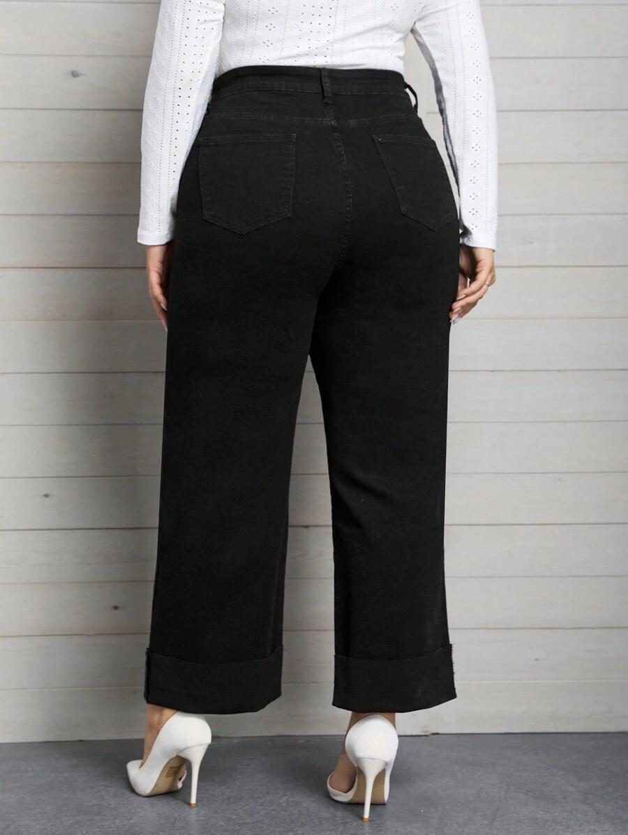 SHEIN CZARNE SPODNIE JEANS S06__XXL