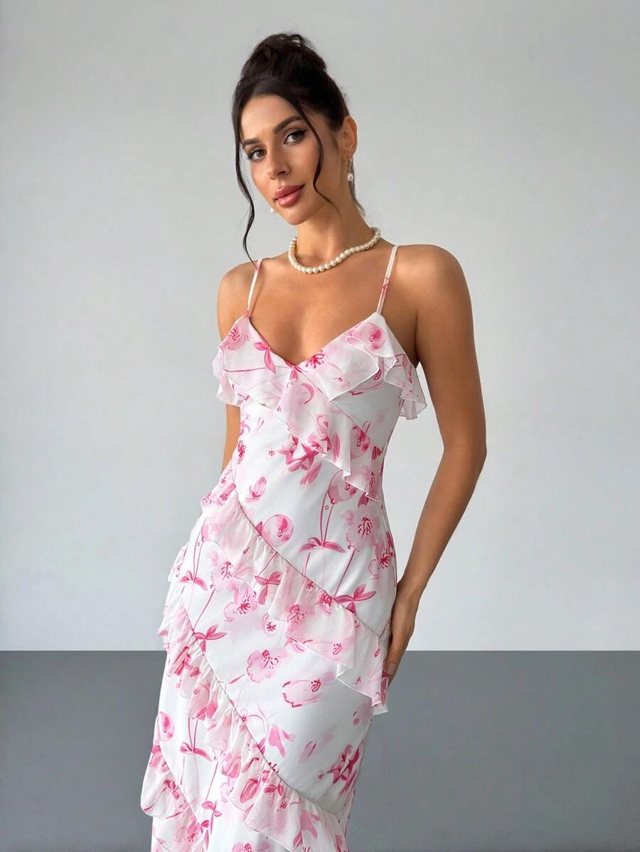 SHEIN MAXI SUKIENKA FALBANY S06__M