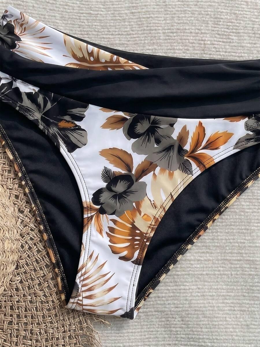 SHEIN DWUCZĘŚCIOWY STRÓJ KĄPIELOWY S09__L