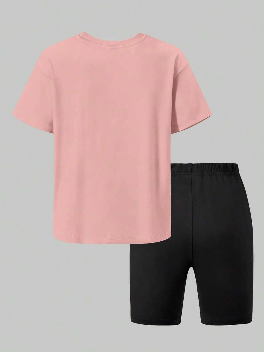 SHEIN KOMPLET T-SHIRT SPODENKI S06__146/152