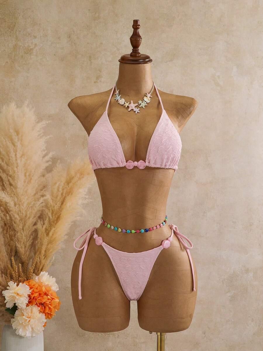 SHEIN DWUCZĘŚCIOWY STRÓJ KĄPIELOWY S09__M