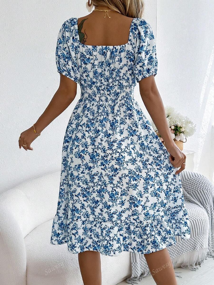 SHEIN SUKIENKA WZÓR KWIATY S06__S