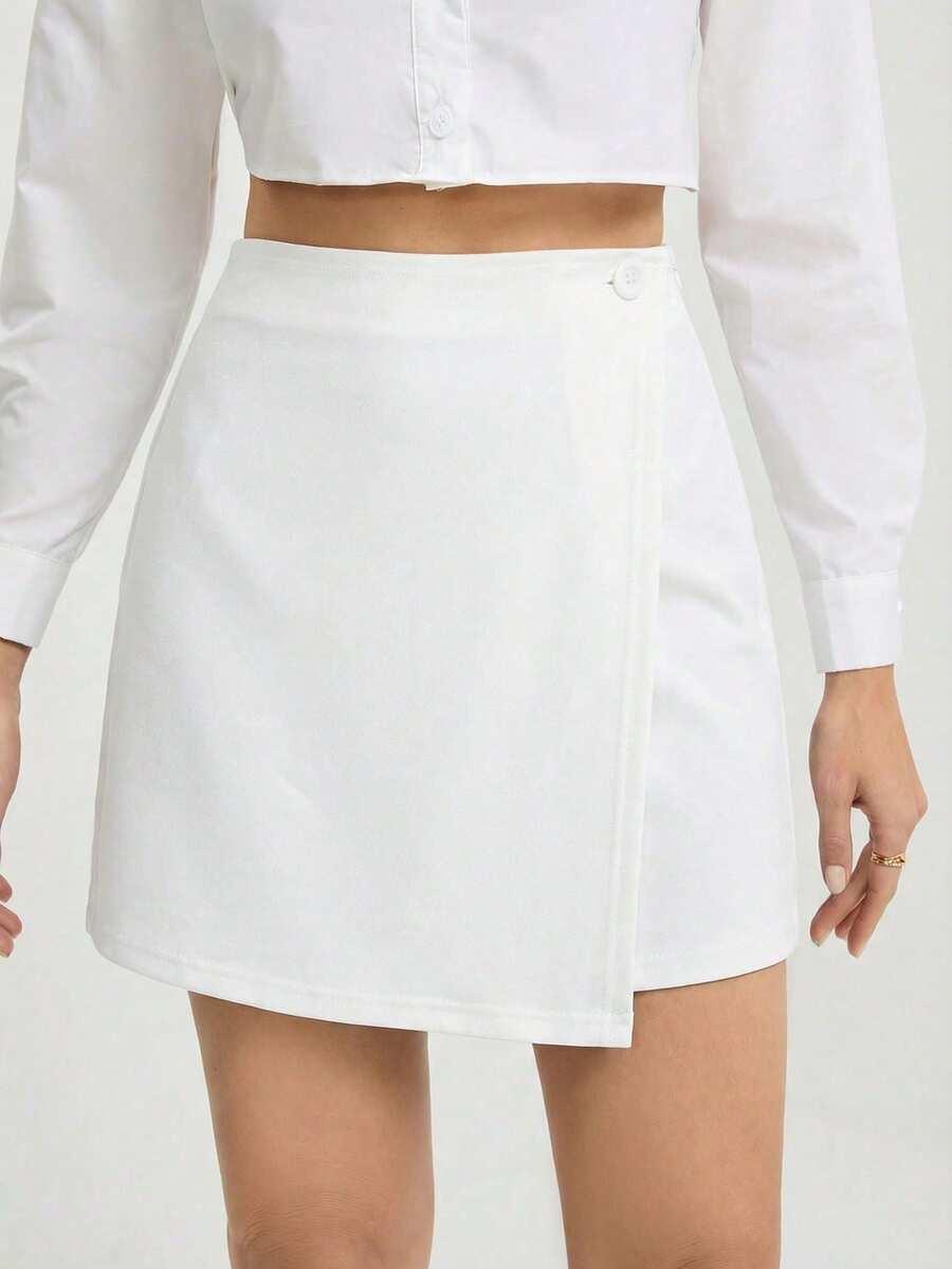 SHEIN BIAŁA MINI SPÓDNICA S06__M