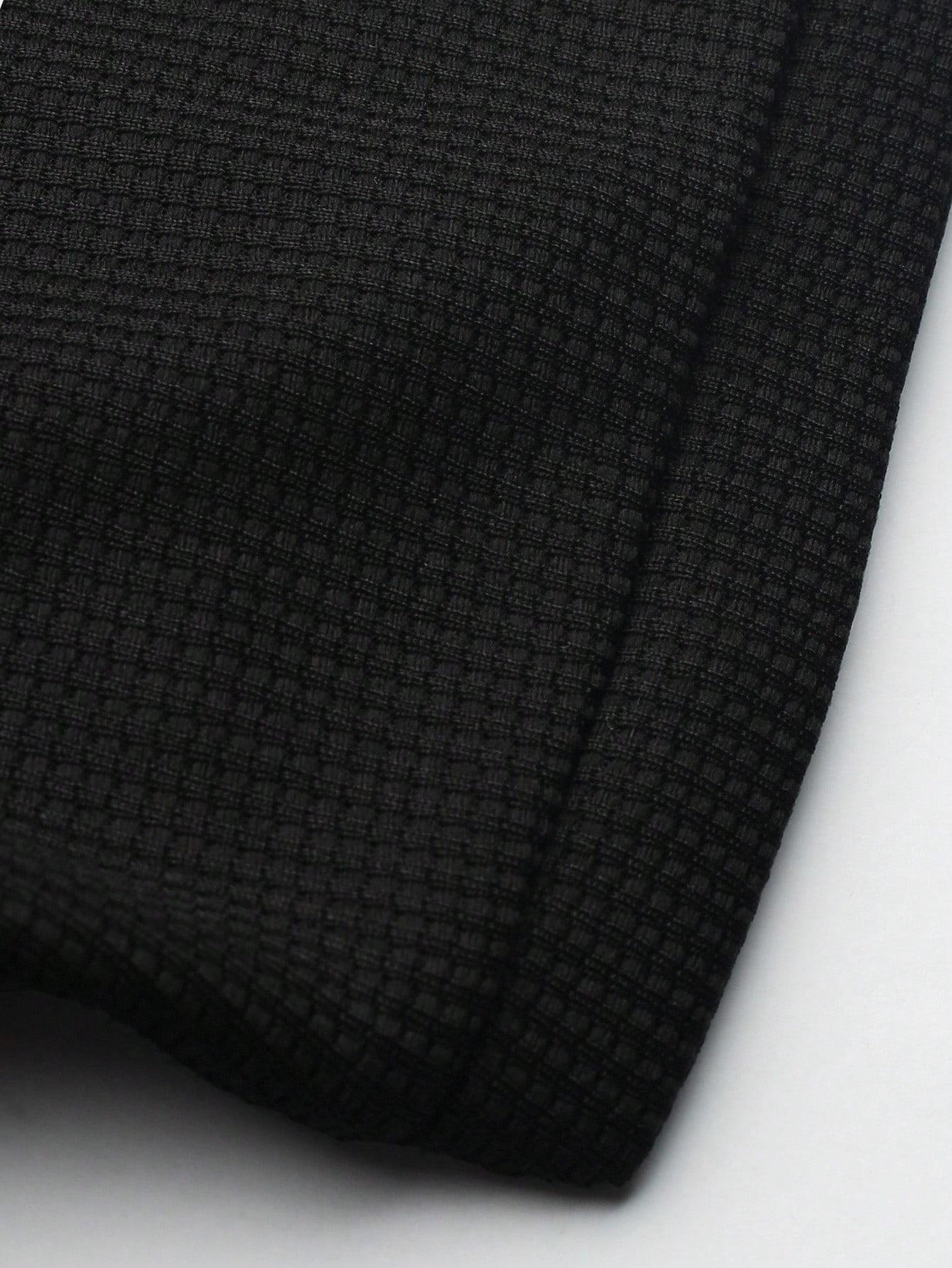 MANFINITY CZARNY KOMPLET T-SHIRT SPODNIE