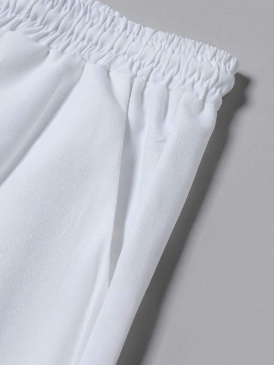 SHEIN BIAŁE SPODNIE CASUAL S06__M
